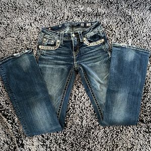 Mid-Rise Boot Cut Jeans